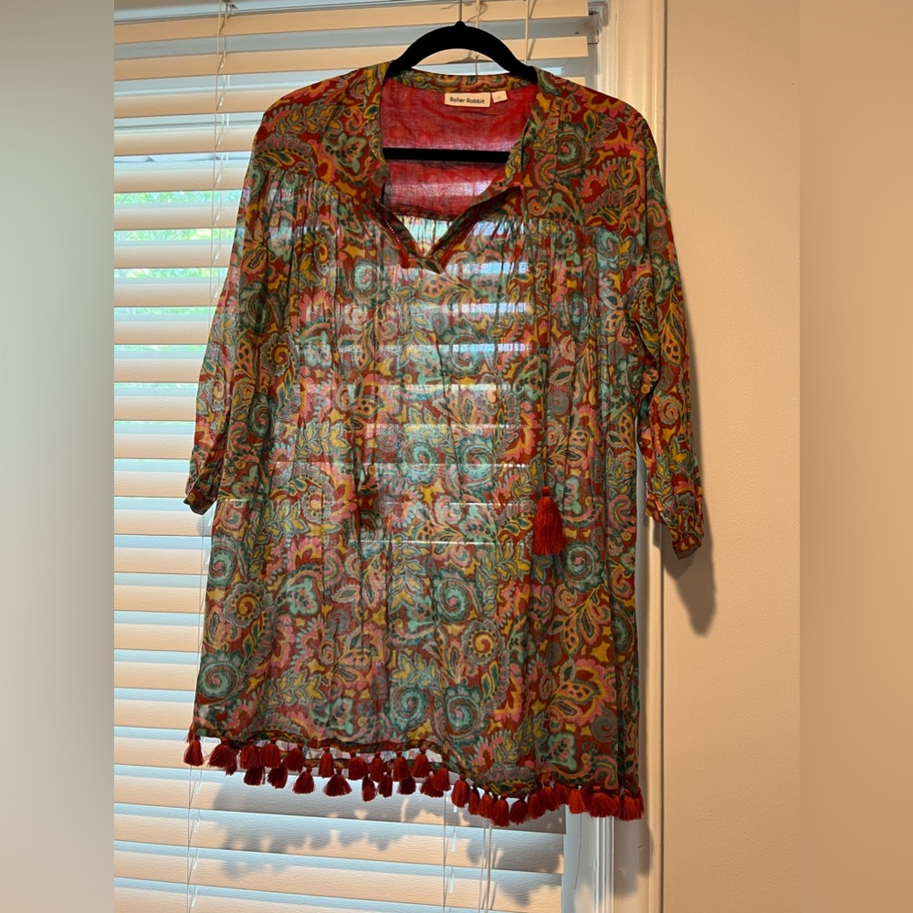 Roller Rabbit Paisley Tassled Josephina Tunic
